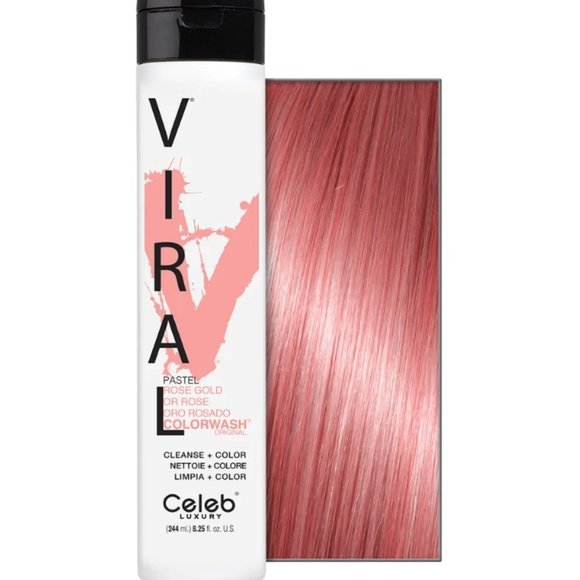 Celeb Luxury Hair New Celeb Luxury Viral Pastel Colorwash Rose Gold